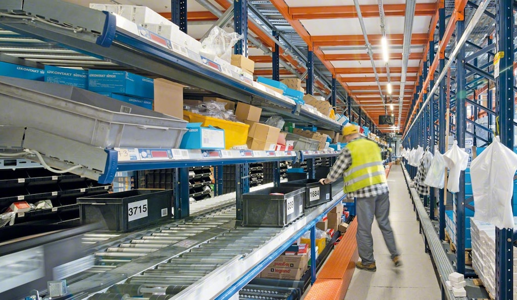 La implementación del SGA con un dispositivo pick-to-light multiplica el rendimiento del cluster picking