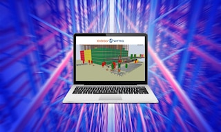 La reproducción en 3D del almacén es uno de los ejemplos de digital twins aplicados en logística