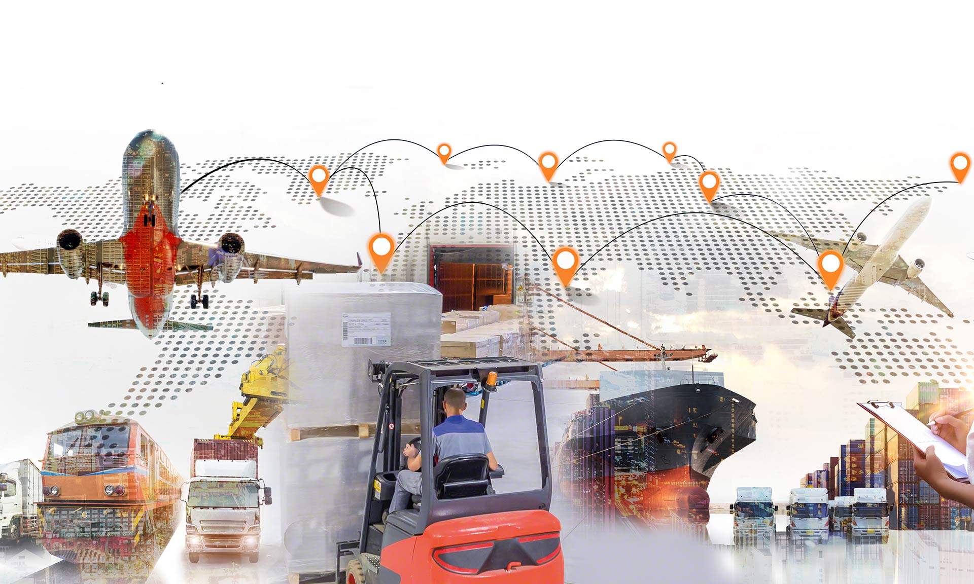 Transporte intermodal en la cadena de suministro