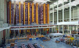 El nuevo almacén automático permite gestionar una media diaria de salidas de 7.000 estibas