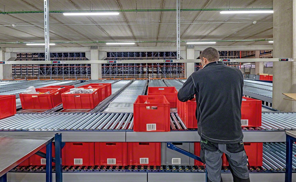 La salida de la mercancía y el picking se efectúa en la planta inferior La salida de la mercancía y el picking se efectúa en la planta inferior