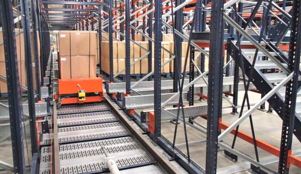Sistema de Pallet Shuttle automático, ejemplo de la aplicación de la inteligencia artificial en logística Sistema de Pallet Shuttle automático, ejemplo de la aplicación de la inteligencia artificial en logística