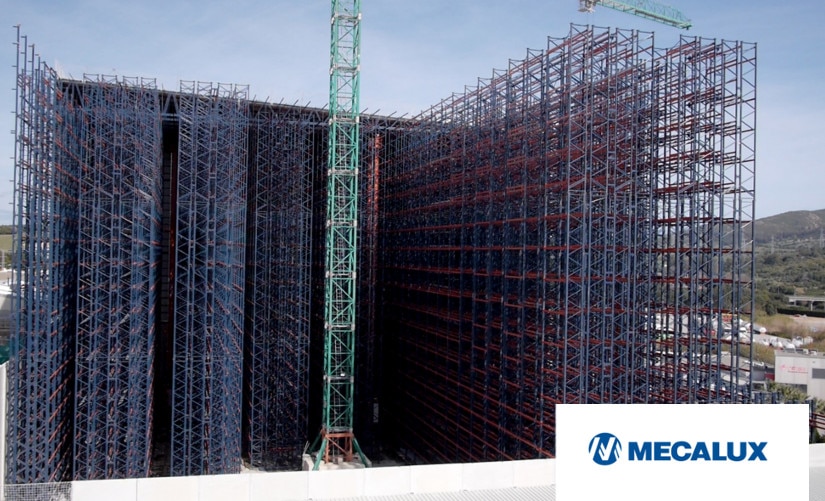 Timelapse construcción almacén autoportante automático de Cepsa