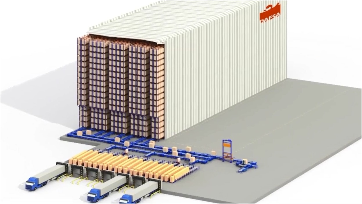 Mecalux construye una bodega autoportante automática preparada para el futuro Mecalux construye una bodega autoportante automática preparada para el futuro