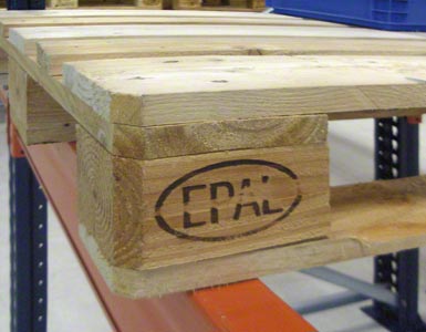 La estiba europea puede identificarse con las letras EPAL