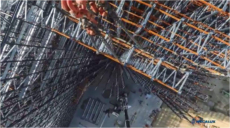Construcción bodega frigorífica automática con Multishuttle Construcción bodega frigorífica automática con Multishuttle