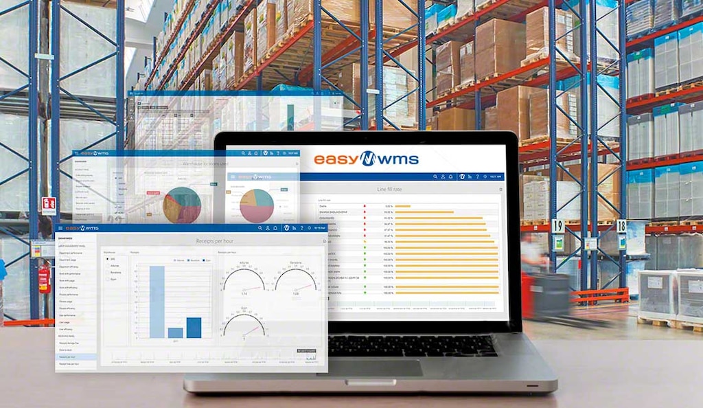 El software Supply Chain Analytics de Mecalux facilita la recopilación y estructuración de los datos que se producen en el almacén