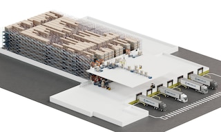 El 4-Way Pallet Shuttle es la solución ideal para el almacenamiento masivo de mercancías