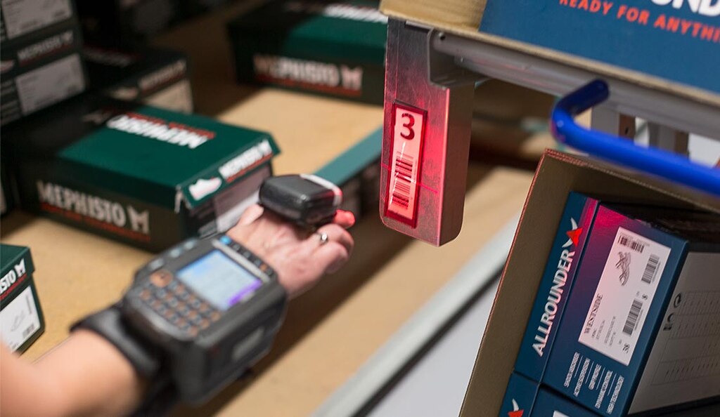 Los escáneres de anillo pueden conectarse a sistemas WMS para logística de almacenes