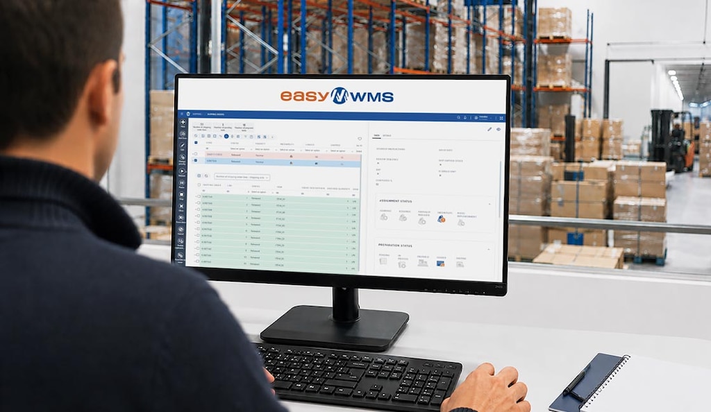 Un sistema para logística de almacenes como Easy WMS de Mecalux permite controlar el inventario en tiempo real