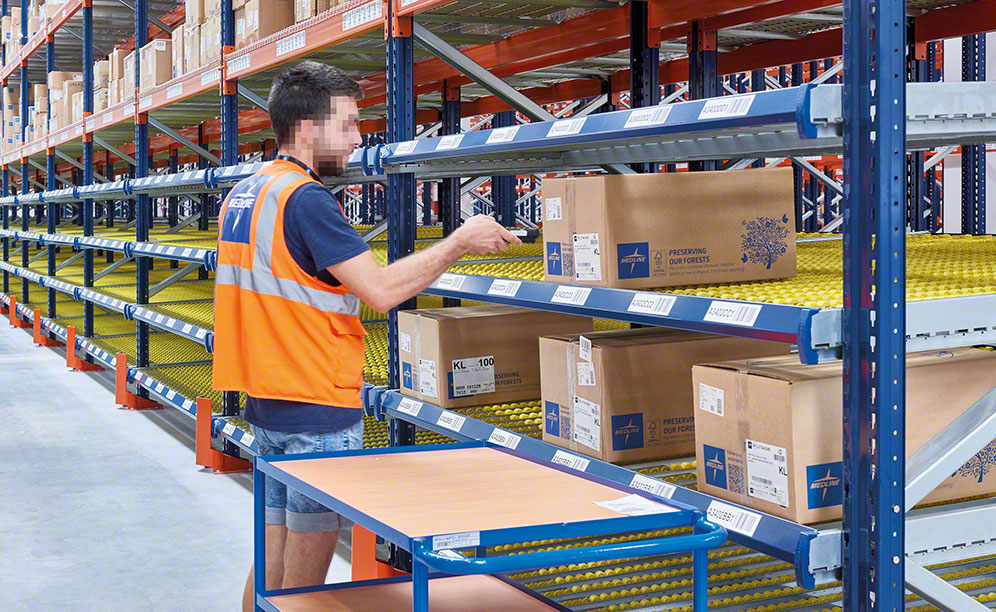 Medline utiliza niveles de picking dinámico para gestionar devoluciones