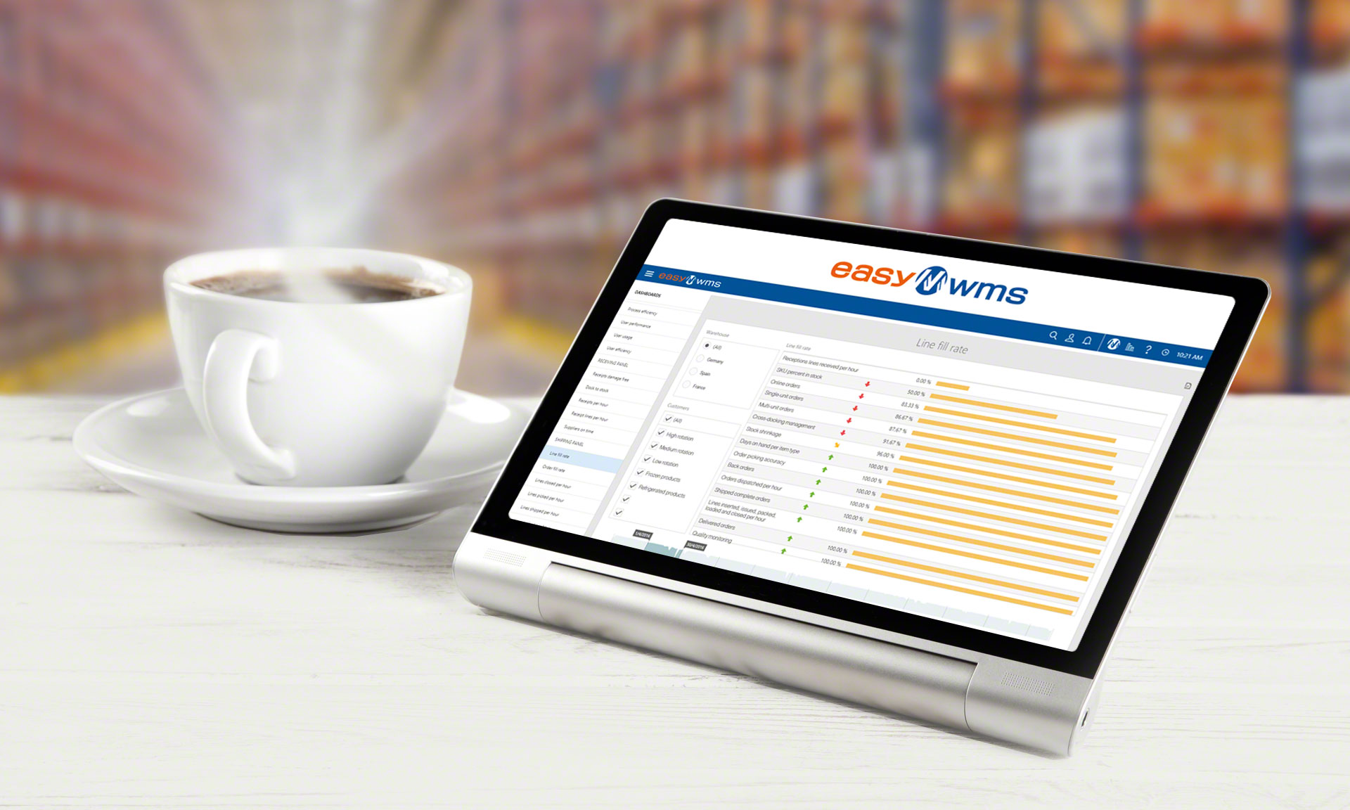 Cafés El Magnífico digitalizará su bodega con el software Easy WMS de Mecalux