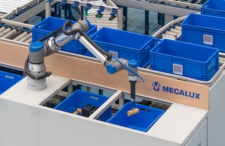 El robot de picking de Mecalux automatiza por completo la preparación de pedidos El robot de picking de Mecalux automatiza por completo la preparación de pedidos